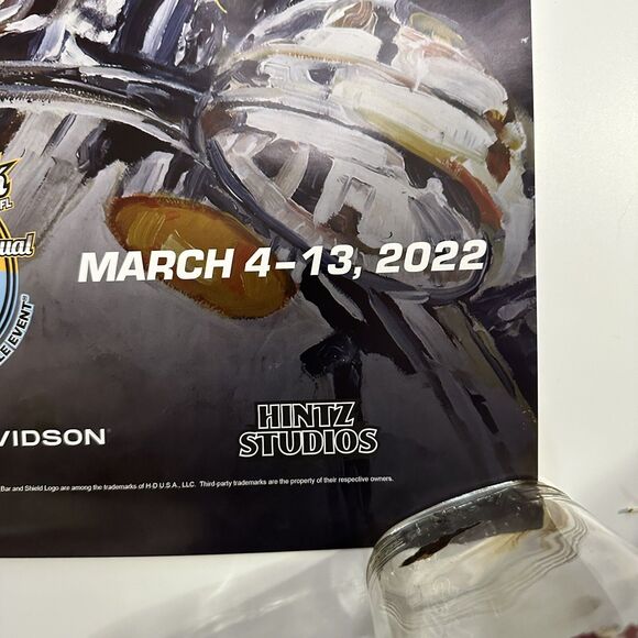 Daytona Beach Bike Week 2022 Event Poster Harley Davidson Motorcycle 81st Annual - Picture 3 of 9